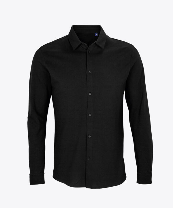 Basile Men Piquè Hemd langarm