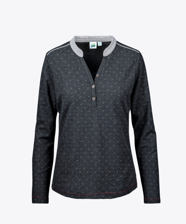 PARSENN-D Damen Langarm Poloshirt